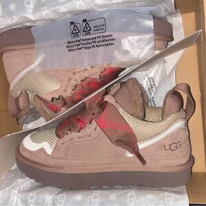 UGG Kids' Tan and Red Sneakers